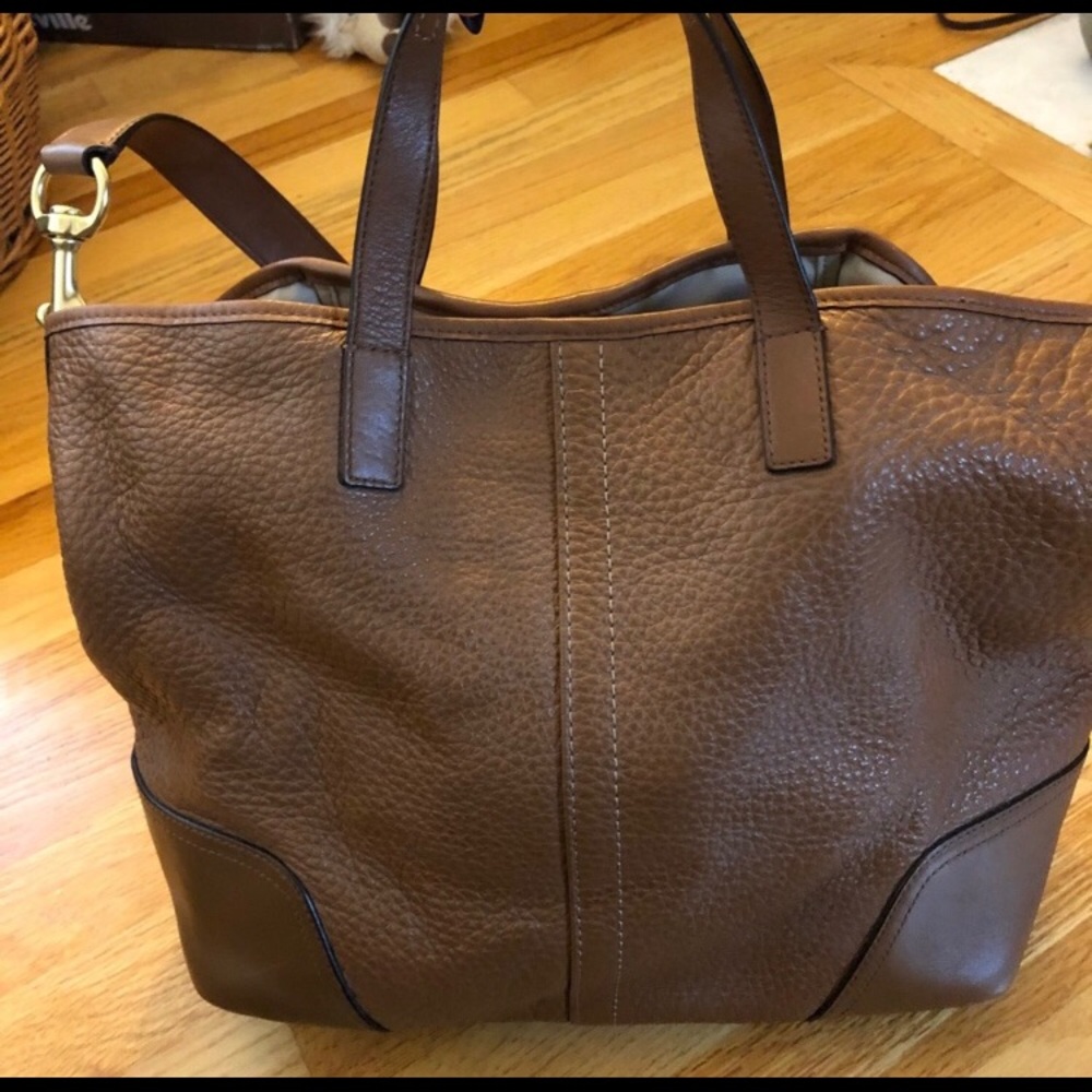 Brown Leather Coach Bag